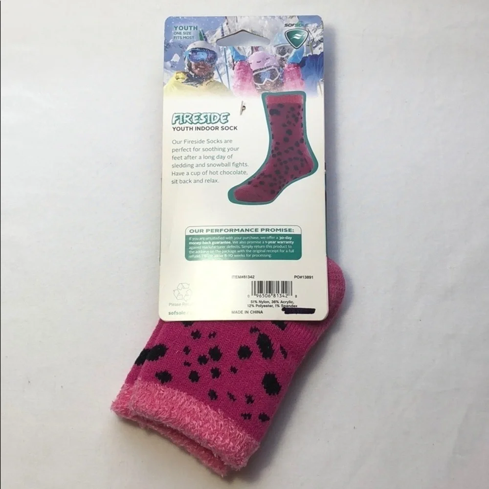 LAST ONE New Sof Sole Youth Fireside Indoor Lodge Socks Kids Shoe Size 10 - 4.5